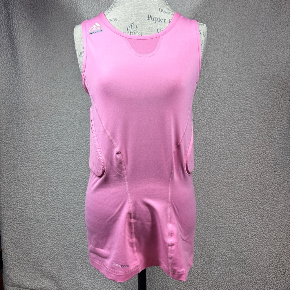 adidas Women’s Climacool Techfit Padded Compression Size X-Large Pink Tank Top